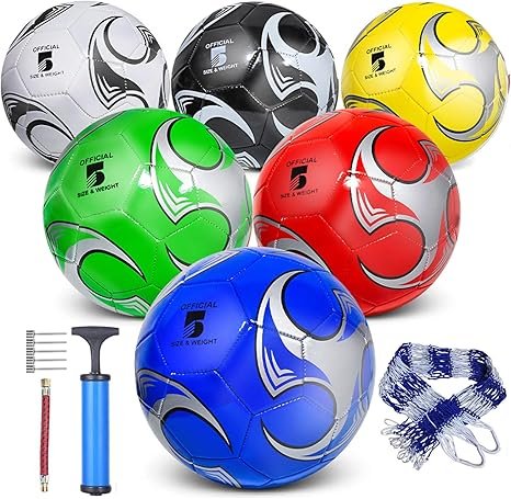 6 Pack Size 5/4/3 Soccer Balls